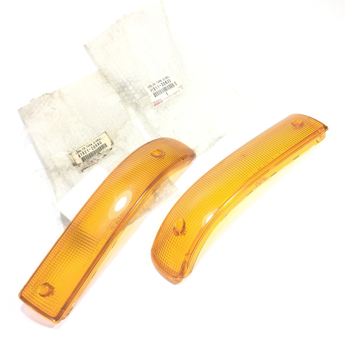 FRONT RH LH TURN SIGNAL LAMP LENS 1989-1992 TOYOTA CORONA AT170