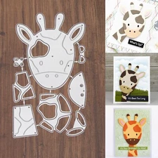Build a Giraffe Cutting & Embossing Dies – Zoo Animal Head w Neck