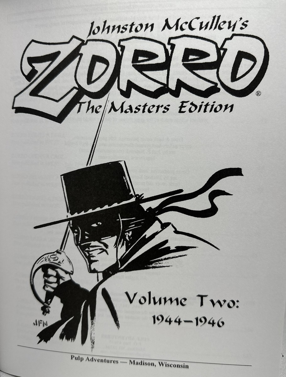 Zorro The Masters Edition Volume Two 1944-1946 - Pulp Adventures