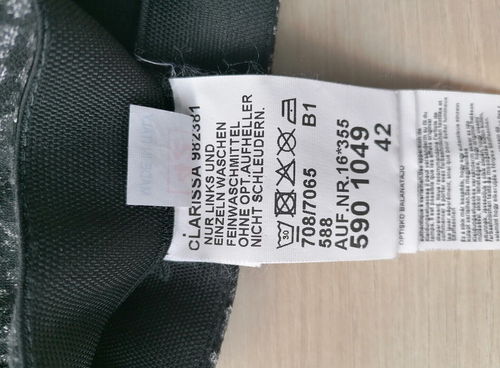 Angels Clarissa 982381 Stretchhose Gr. 42 schwarz-anthrazit-grau Rautenmuster - Bild 4 von 5
