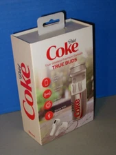 Diet Coke Coca Cola True Buds True Wireless Premium Earbuds New Factory Sealed