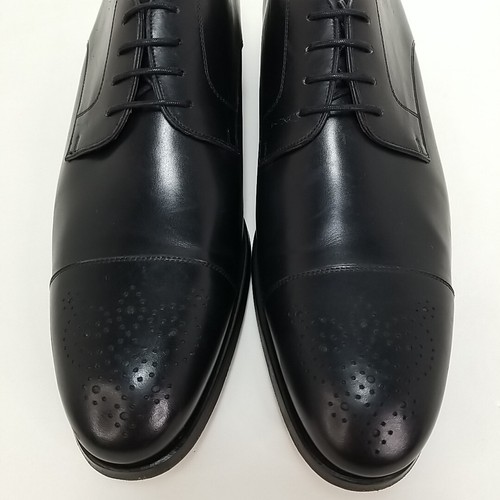 Magnanni X Newman Marcus Cap Toe Derby elegante Schuhe Herren Größe 12 M schwarz Leder - Bild 8 von 13