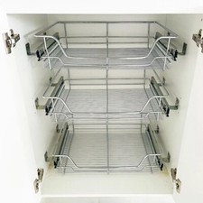 Cestelli a Rete Estraibili 2 pz 600 mm Argentati