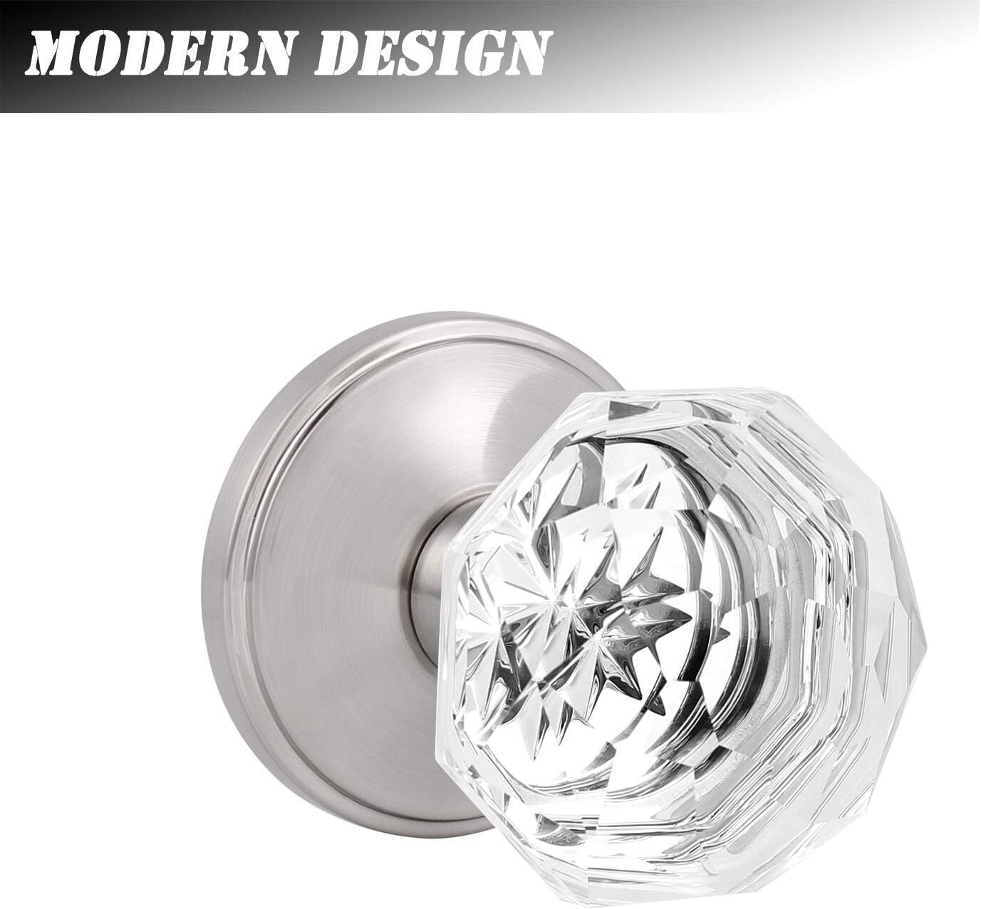 Diamond Crystal Door Knobs Interior with Hardware (6 Pack)Diamond eBay