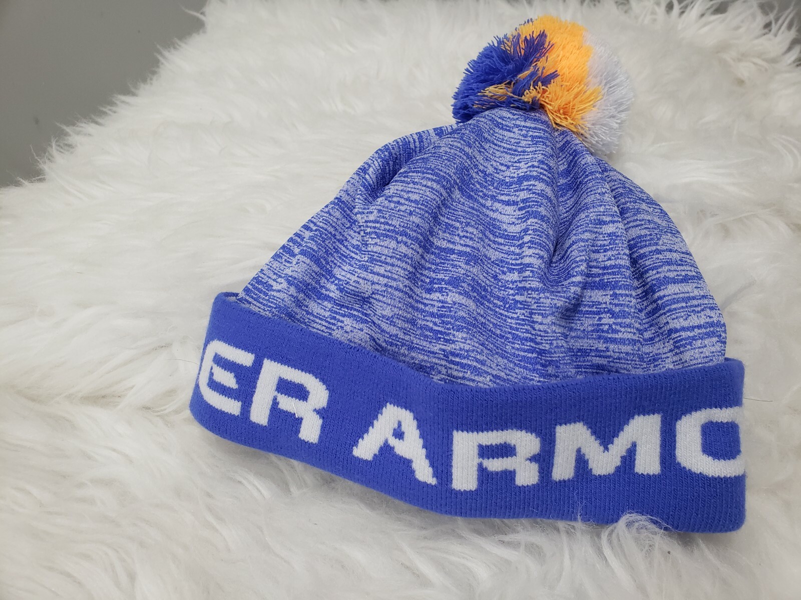 NEW Under Armour Beanie Hat Youth Small Kid Toddler Boys blu