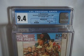 L'Empereur (Nintendo NES) CGC 9.4 A+ NEW Sealed