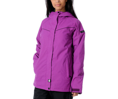 Ride Broadview Jacket Womens Ski Snowboard Insulated Waterproof Coat Purple M L