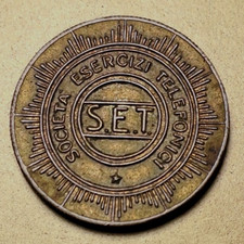 Società Esercizi Telefonici (S.E.T.) - Gettone telefonico -Variante :Punto