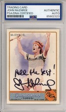 2011 TOPPS ALLEN & GINTER GLOSSY JOHN MCENROE SIGNED PSA DNA COA AUTOGRAPH HOF