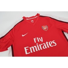 Camiseta de fútbol Nike Arsenal FC para hombre XL roja 2008-2010 Home Fly Emirates