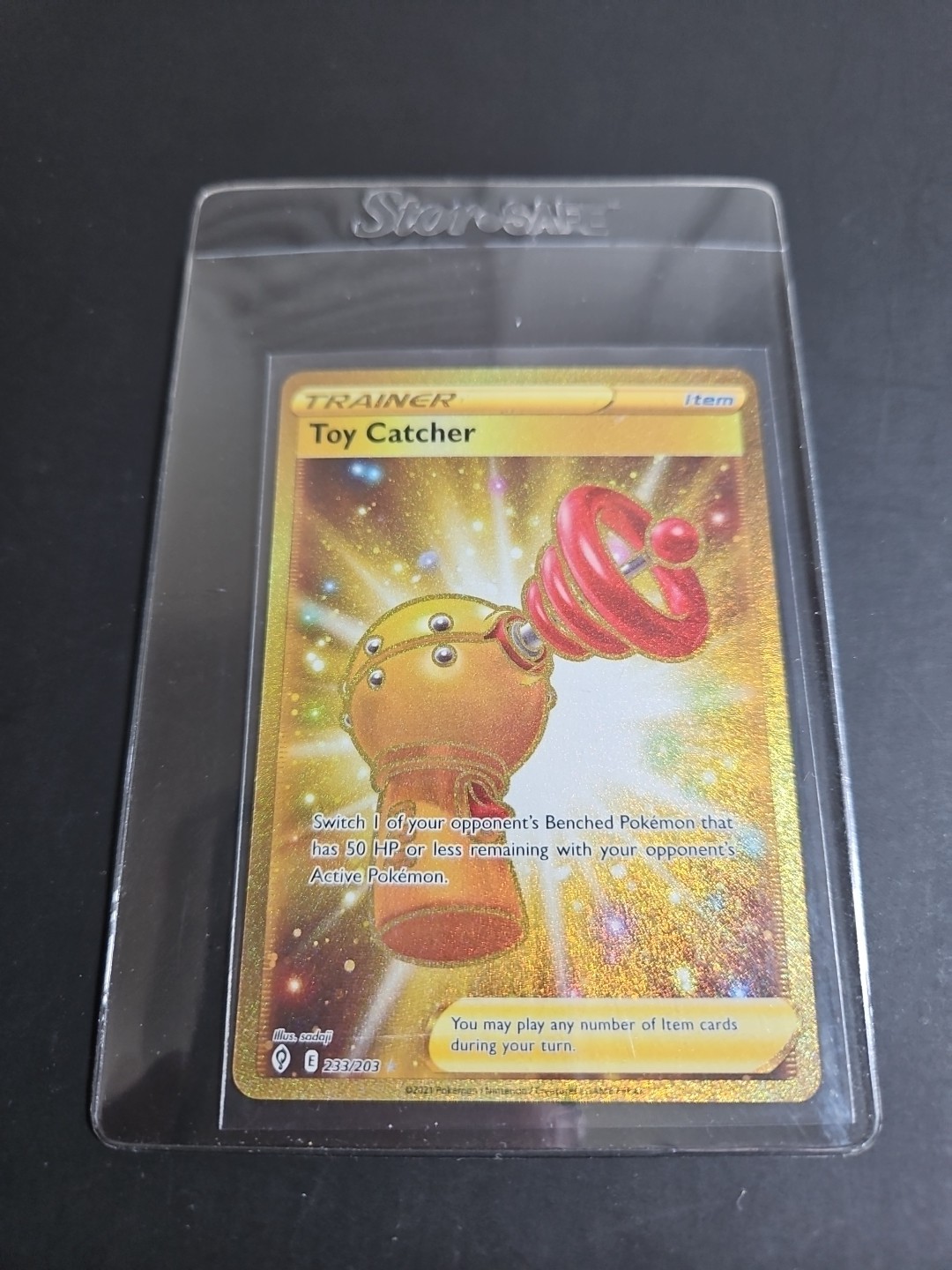 Toy Catcher (Secret) 233/203 Pokémon Swsh07: Evolving Skies Holo NM