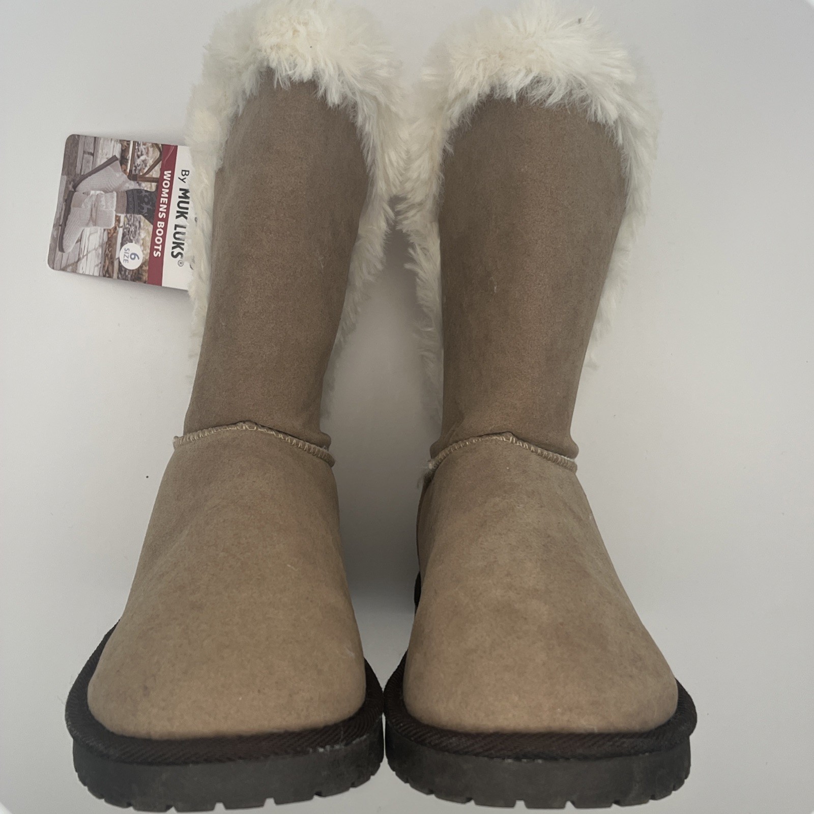 Essentials by Muk Luks Womens Carey Wrap Boots Brown 6 M US Winter Faux Fur thumbnail 18
