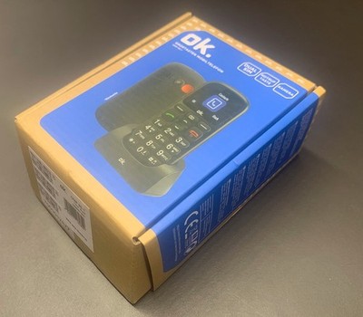 OK. OMP 90-1 Großtasten Mobiltelefon Dual SIM Schwarz, neu