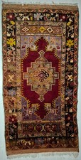 Antique Anatolian Hand-Knotted Wool Carpet, Turkish Tribal Collectible Piece