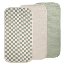 Mushie Water Repellent Changing Pad Liners  Made with Organic Cotton  Set of 3