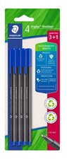 Staedtler Triplus Fineliner - Blue Pack of 4 - 3 1 blue 1 count Pack of 1 