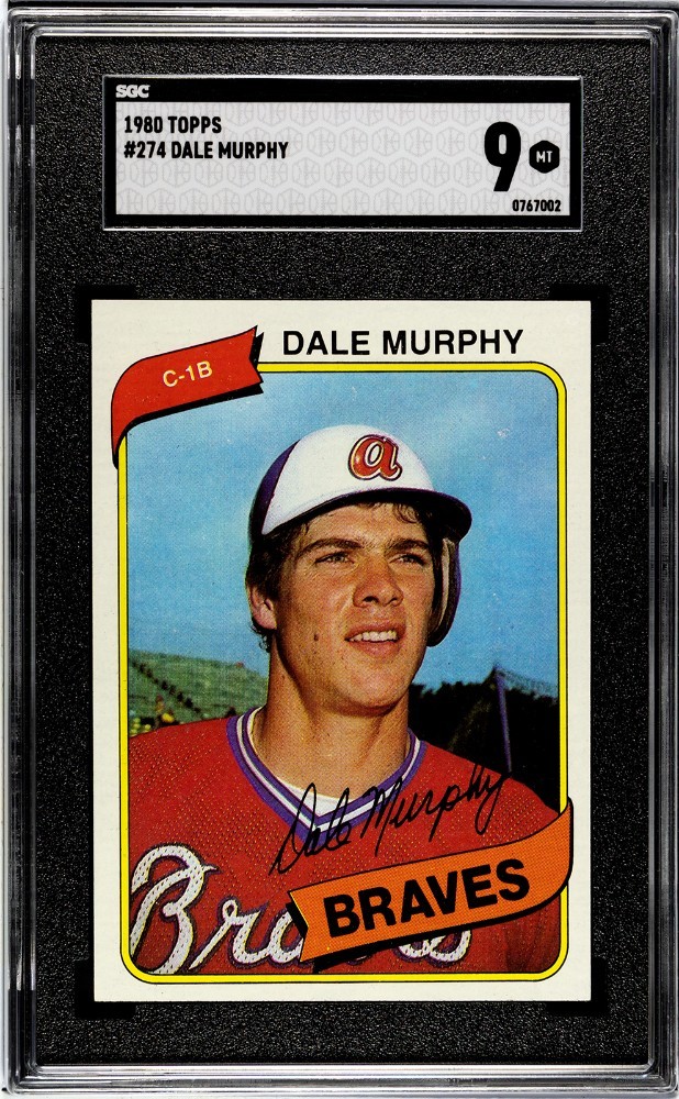 1980 Topps Baseball #274 Dale Murphy SGC 9
