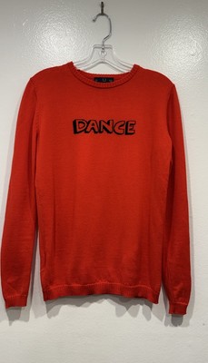 Bella Freud Dance Sweater Women s Size 6 Wool Long Sleeve Jumper Poppy Red READ