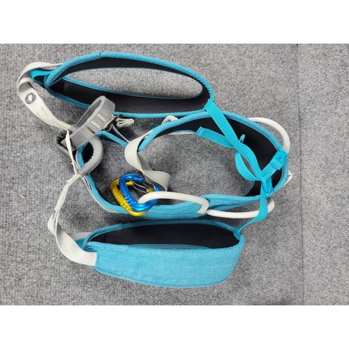 Petzl Corax LT Climbing Harness Turquoise Blue Rock Climbing Gym Gear Mens Women