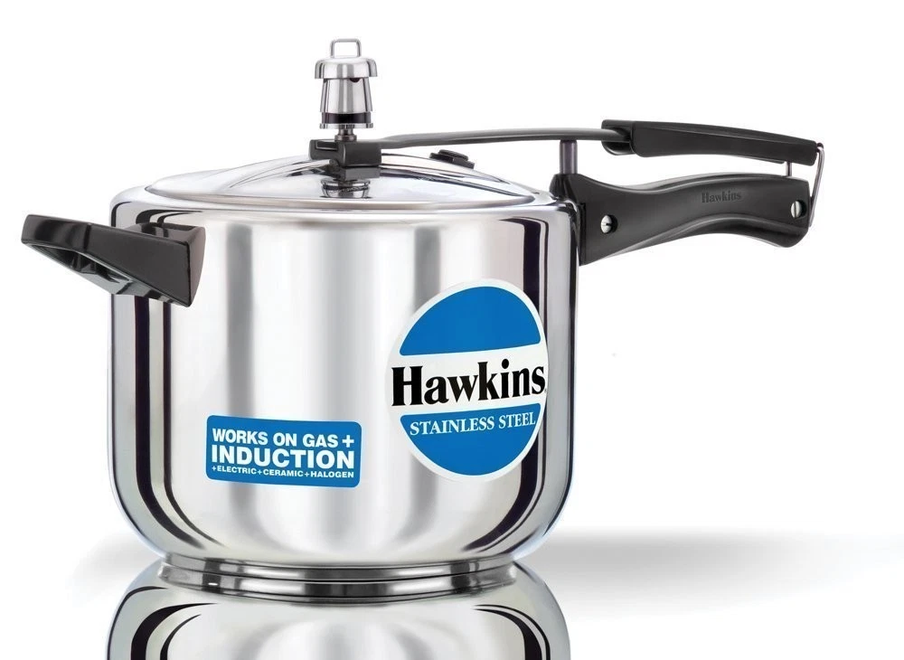 Hawkins 5 Litre Pressure Cooker, S-Steel Inner Lid Cooker, Induction & Gas HSS50
Opens in a new wind