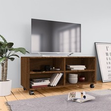 TV Schrank mit Rollen Lowboard Fernsehtisch TV Möbel Board Tisch Fernsehschrank