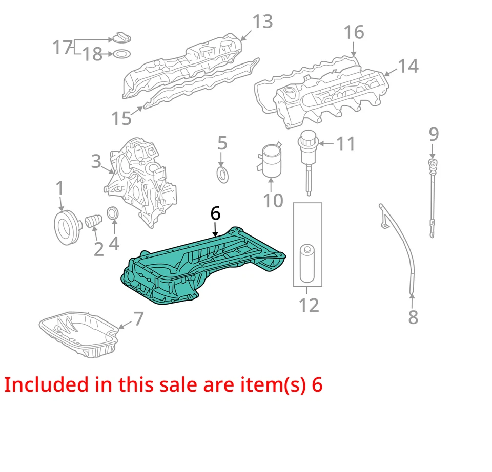 2002-2005 Mercedes-benz Ml500 Engine Oil Pan LX39K - Image 3 of 4