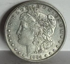 1884 p Morgan Silver Dollar XF lot #56