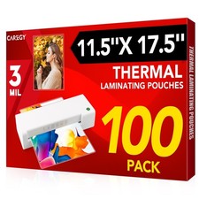 100 Pack Laminating Sheets, Hold 11 x 17 Inch Sheet, 3 Mil Clear Thermal Lami...