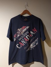 Vintage Molson Canadian Beer T-Shirt Lager Brewery Graphic Made in USA XL