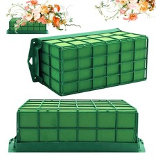 2 Pieces Floral Foam Cage, Flower Arrangements Supplies With Rectangle Holder...