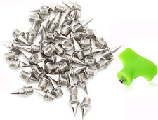 120Pcs Stainless Steel Track and Cross Country Spikes with Spike Wrench, Replace
