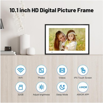 10.1 Inch WiFi Digital Picture Frame for Easy Photo Sharing#