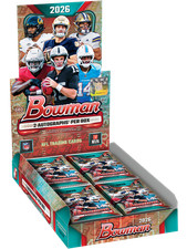 2026 BOWMAN FOOTBALL HOBBY BOX (2 AUTOs) w/Chrome NFL Brand New Presale QTY