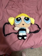 Cartoon Network Vintage 2001 Powerpuff Girls Bubbles Plush Backpack