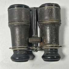 Antikes Opernglas Fernglas Feldstecher Leder Messing Vintage Maritim Requisite