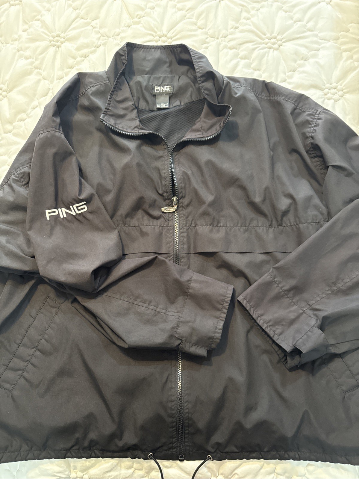 PING Performance Golf BLACK Full Zip Jacket Size … - image 1