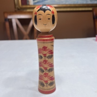 Vintage Signed Japanese Kokeshi Doll Naruko School Onuma Hideaki 7  X 2 