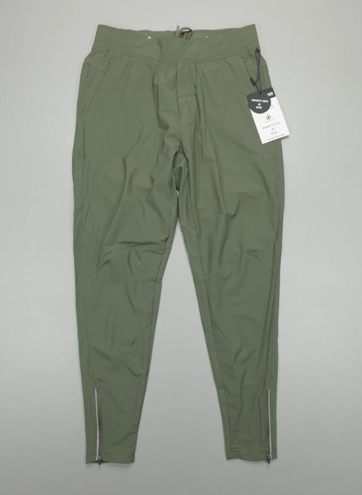 Kenneth Cole Active Tech Jogger Ankle Zip DWR Lightweight Reflective Olive
Opens in a new window or