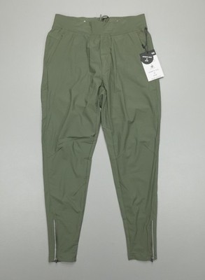 Kenneth Cole Active Tech Jogger Ankle Zip DWR Lightweight Reflective Olive