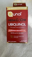 Qunol, Mega CoQ10 Ubiquinol,Superior Absorption 100 mg, 60 Softgels, NEW