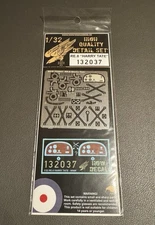 HGW 132037 1/32 Photo-etched and decal RE.8 HARRY TATE INTERIOR Wingnut Wings