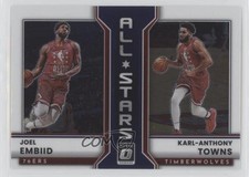 2022-23 Panini Donruss Optic All-Stars Joel Embiid Karl-Anthony Towns #9 12v1