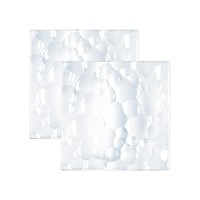 Nachtmann Sphere Glas Geschirr Platte 21 Cm Quadratisch 2Er Set Servierplatte