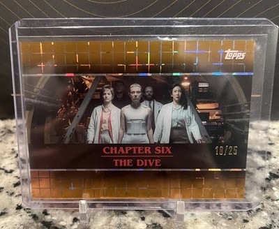 Topps Stranger Things 2025 High-Tek Chapter 6 The Dive Orange Parallel /25
