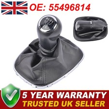 5 Speed Manual Gear Lever Gearshift Knob 55496814 For Vauxhall Corsa E Adam