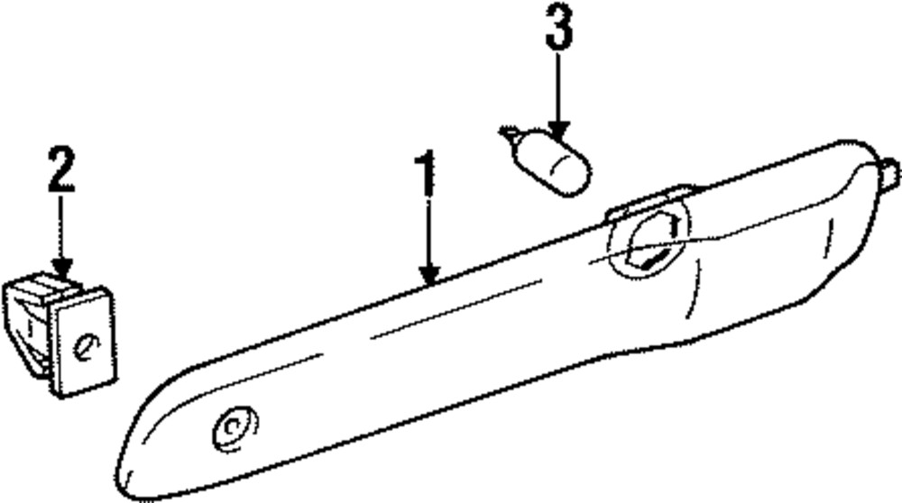 Lámpara de marcador lateral para GM SL SL1 SL2 SW2 2000-2002 (P/N 21110857)