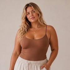 SKIMS Summer Mesh Strappy Cami Bodysuit Sienna Women's 2X