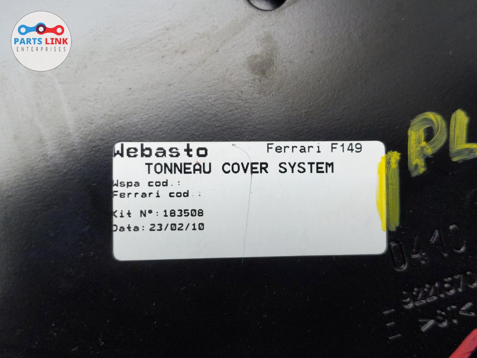 08-14 FERRARI CALIFORNIA F149 RIGHT CONVERTIBLE HARD TOP ROOF TONNEAU LID HINGE