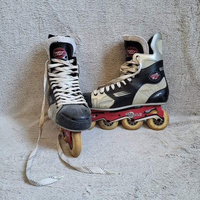 Bauer Vapor LE Roller Hockey Skates Size 12.5 Black White Performance Inline