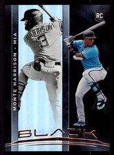 2021 Panini Chronicles #3 Monte Harrison Black Miami Marlins